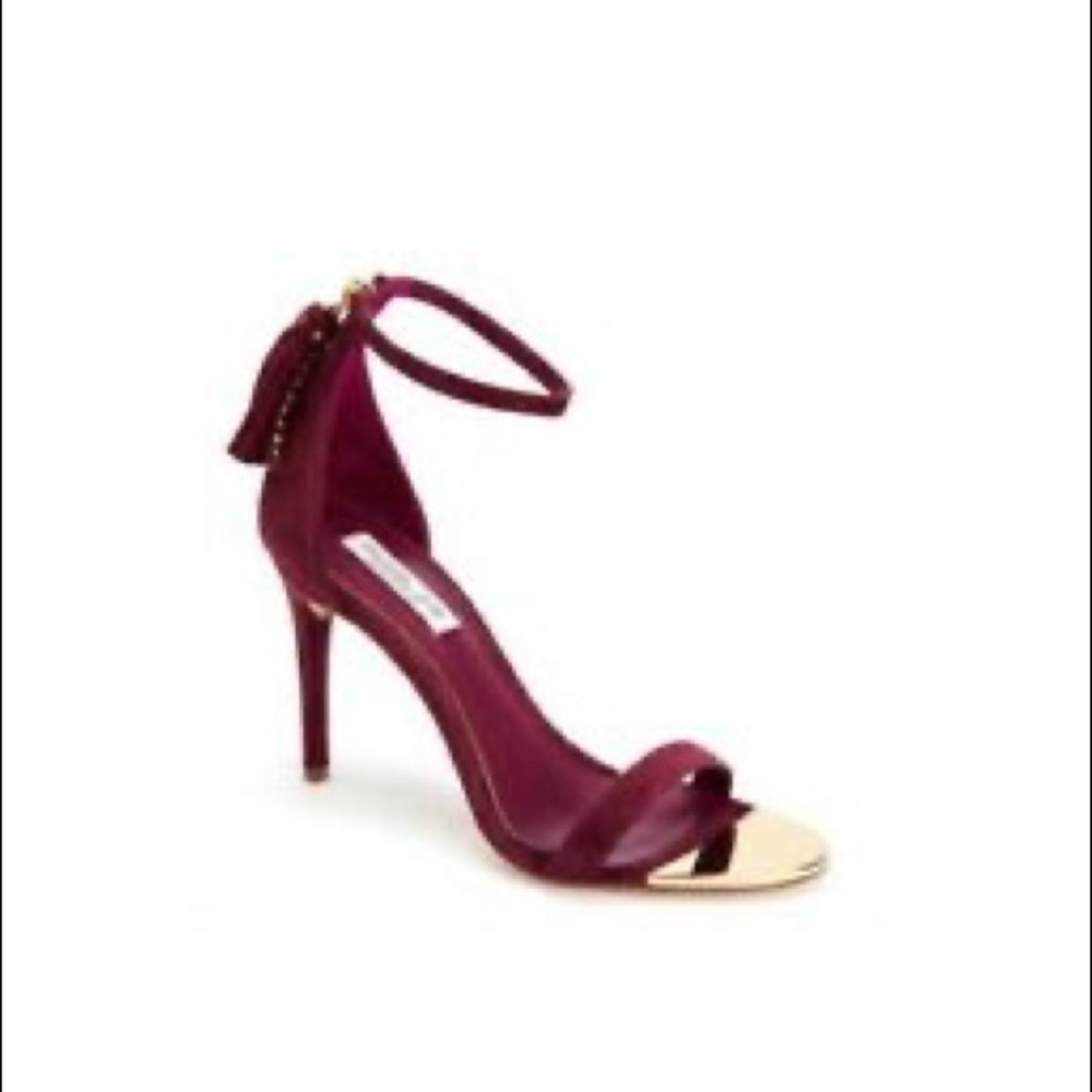 Rachel Zoe Emaly Tassel Suede Heeled Sandals